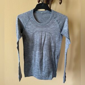 Lululemon Swiftly Tech 1.0 Long-Sleeve - Gray Workout Shirt